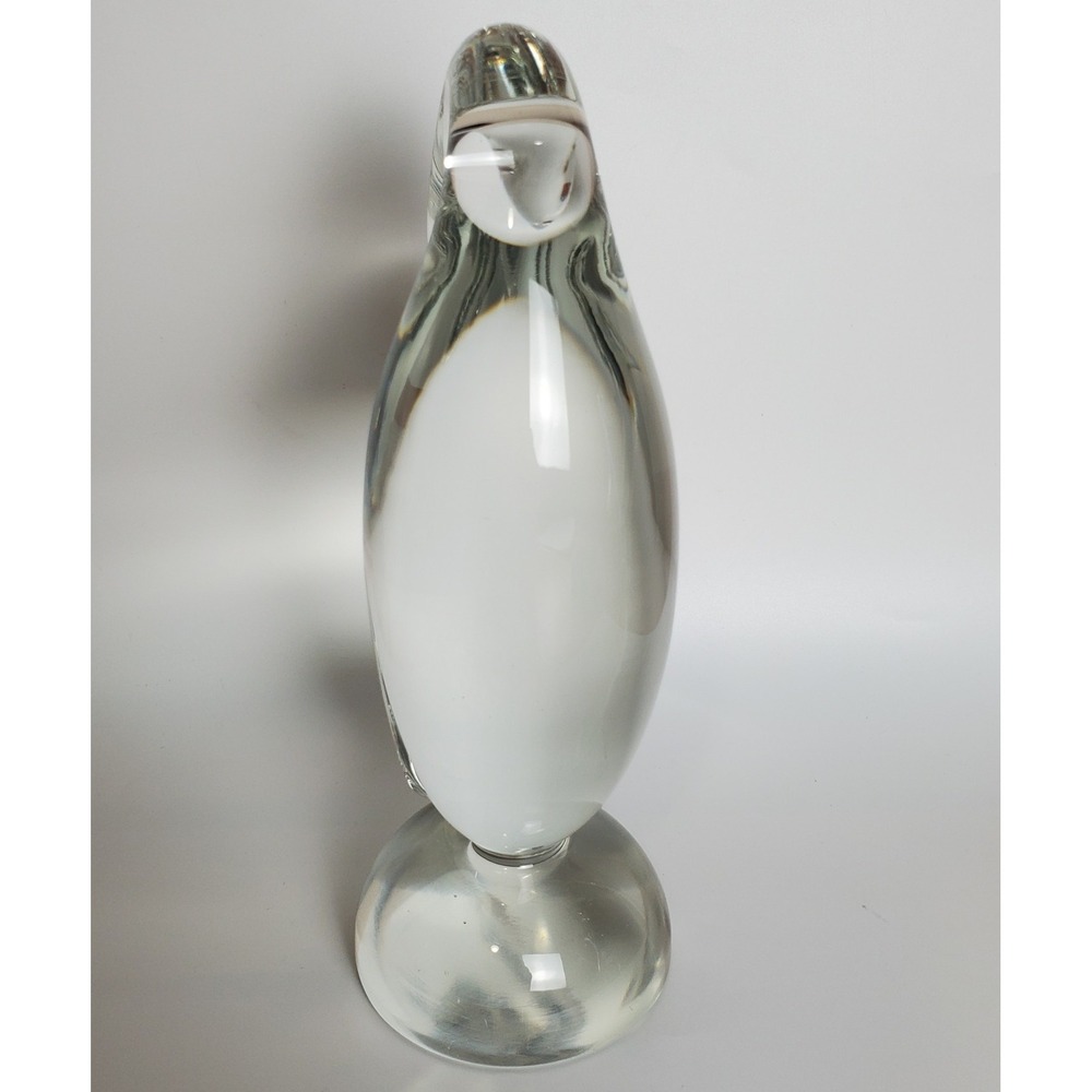 Rare Cristallo Clear Duck Goose Swan Birds Pair Glass Murano? Archimede Seguso? - Picture 11 of 15